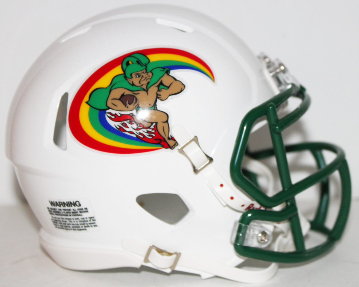 1976-81 Hawaii Rainbow Warriors Custom Riddell Throwback 1976-81 Hawaii Rainbow Warriors Custom Riddell Throwback