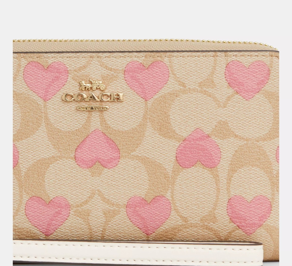 財布・小物その他 COACH Hawaiian Hula Corner Zip CK415 COACH Corner Zip Wristlet In Signature Coated Canvas With