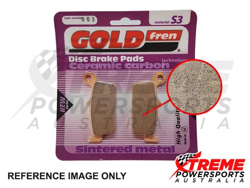 For Suzuki VS 700 GL 86-87 Goldfren Sintered Dual Sport Front Brake Pads GF085S3 - Picture 3 of 4