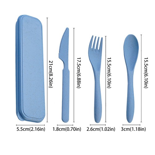 Reusable Spoon Cutlery Fork Cutlery Set for Children Adult Travel Picnic Camping - Picture 28 of 28