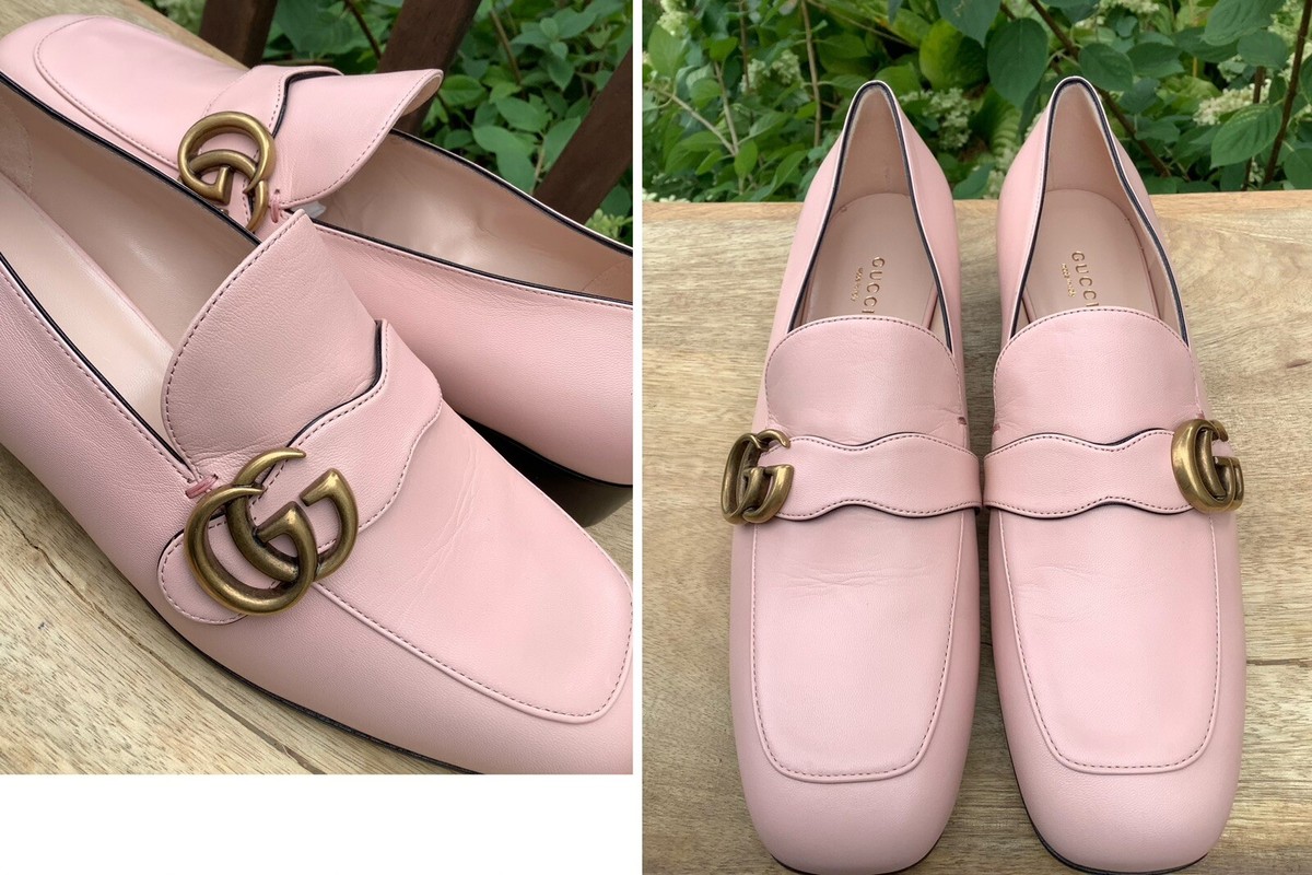 VIP【関税送料無料】希少 Gucci Marmont GG Loafers Gucci Black GG Marmont Loafers ○ Labellov ○ Buy and Sell