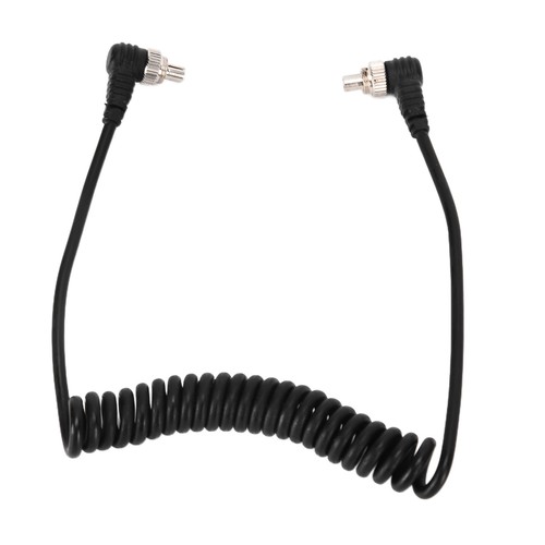 2Pcs Camera Flash Synch PC Cord Male To Male Spring Cable Universa - Picture 12 of 24