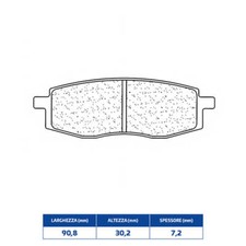 CL BRAKES Sintered Brake Pads For Yamaha 490 YZ 1985-1990