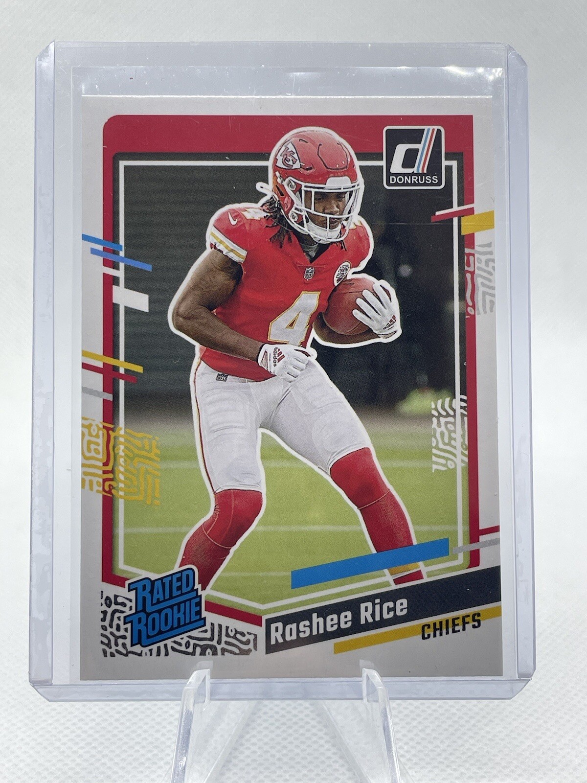 2023 Donruss Football Rashee Rice Rated Rookie No. 350 Chiefs