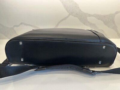 TUMI 'Arrive Narita' Black Leather CFX Slim Laptop Briefcase | eBay