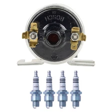 Bosch Ignition Coil NGK 4 Iridium IX Spark Plug Kit For 356B Beetle Fastback H4