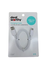Deal Worthy Charging Cable USB-A to USB-C 3Ft