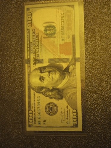 $100 Bill US Federal Reserve Note Unique, Fancy, Rare Serial Number, Lucky Bills - Picture 6 of 6