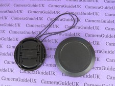 55mm Centre Pinch Front Lens Cap and Rear Lens Cap for Canon RF 55mm lenses