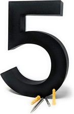   5 8 Inch House Numbers 3000k LED, Modern Address Signs for Homes by JELSCO 5