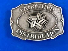 Vintage Fairchild Company Promo Distribution belt buckle 