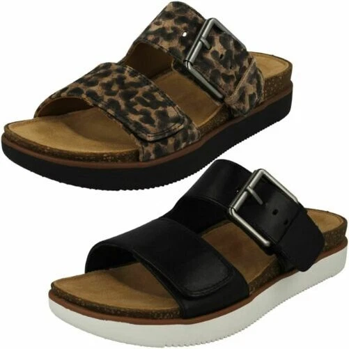 Donna Clarks Aperti Regolabile Sandali Sabot 'Elayne Ease '