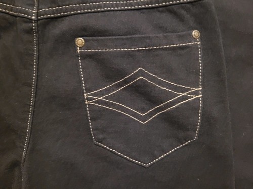 PAJAMA JEANS SIZE XXS NEW TAGS SUPER STRETCHY COMFY SOFT WOMENS DARK BLACK JEANS - Picture 8 of 9