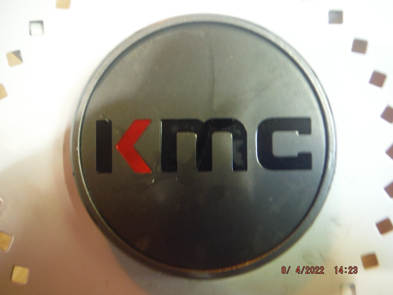 KMC Custom Wheels Gunmetal Grey Wheel Rim Hub Hubcap Cover Center Cap BC-968-image