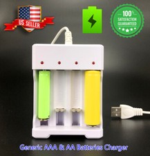 Generic 4 Slot Battery Charger For Ni-MH Ni-CD AA AAA Rechargeable Batteries