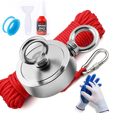 1300 funtów Imanes De Pesca De Neodimio Super Potentes De Grado Magnetico 65ft Lina