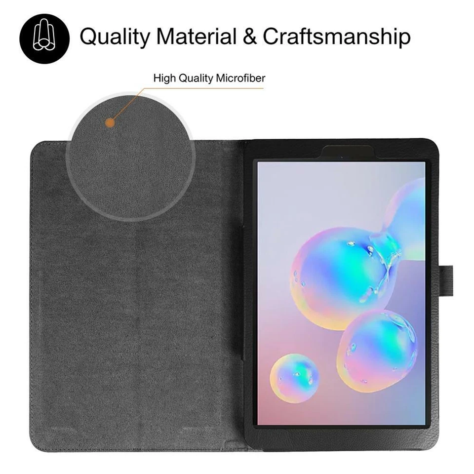 for Samsung Galaxy Tab S6 10.5 T860 T865 PU Leather Folio Flip Tablet Case Cover - Image 4 of 4