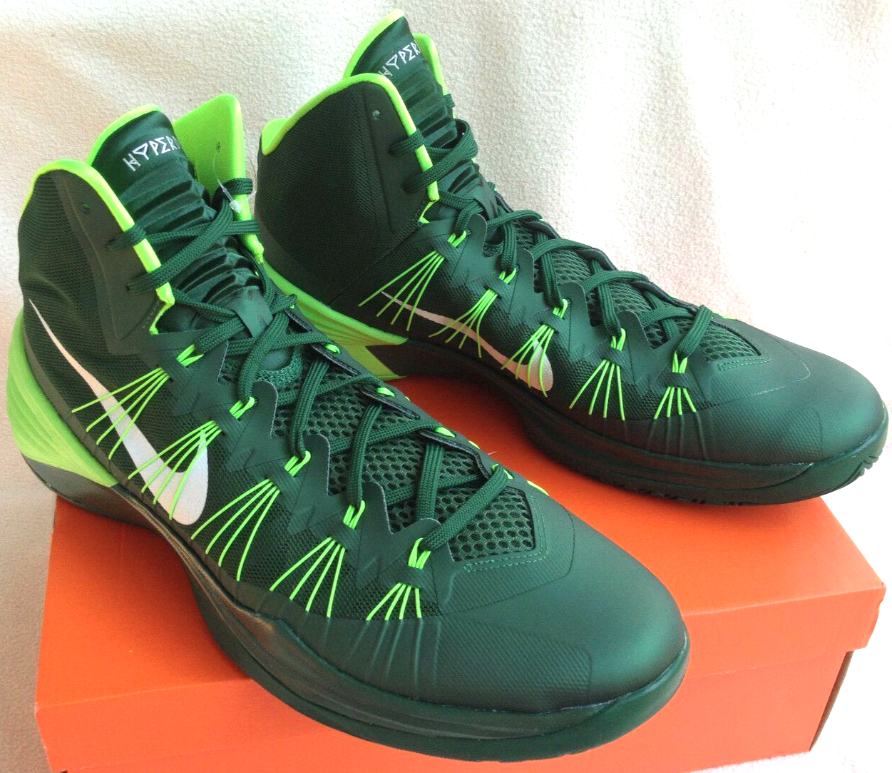 Nike Hyperdunk 2013 Green 584433-300 NCAA Basketball Shoes Men's 18 NBA new  886464949136 | eBay