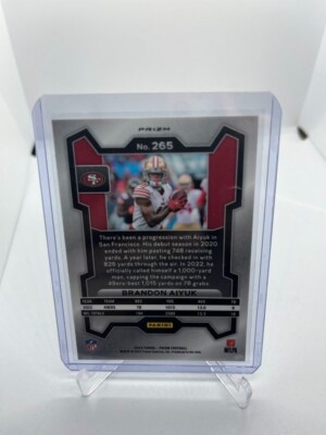 2023 Panini Prizm Brandon Aiyuk Green Wave Prizm SP San Francisco