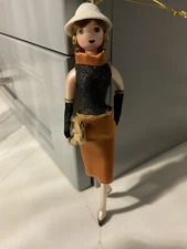 Soffieria De Carlini Shopping Lady Italian Glass Ornament