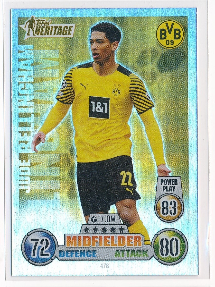 2021-2022 Topps Match Attax UCL Heritage Jude Bellingham