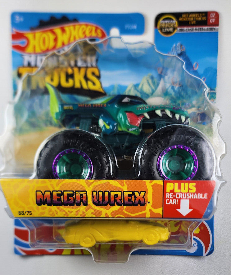 Hot Wheels Monster Trucks LIVE Mega Wrex Diecast Car (2022)