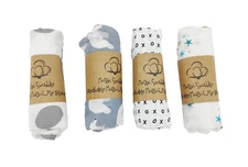 Baby Swaddle Blanket Set Muslin Soft Blanket Suitable For Girls And Boys