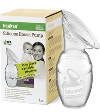Haakaa Silicone Manual Breast Pump, Gen 1 , 4oz 100ml 1pc BPA Free