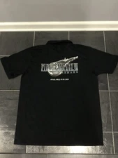 Final Fantasy VII Remake Shirt Men’s XL Polo Promo Black Port & Company GameStop