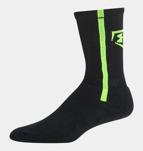 Under Armour ~ HeatGear ArmourBlock™ Baseball Crew Socks $13 NWT - Picture 4 of 5