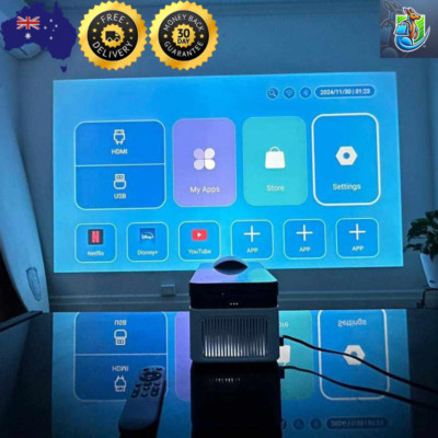 Magcubic HY450 8K Projector 900ANSI Ultra Short Throw 1080P Auto Focus AU