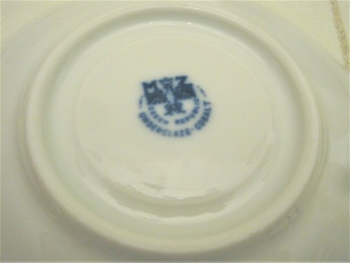Service Zwiebelmuster MZ Moritz Zdekauer Czech Republic Underglaze Cobalt - Bild 10 von 10