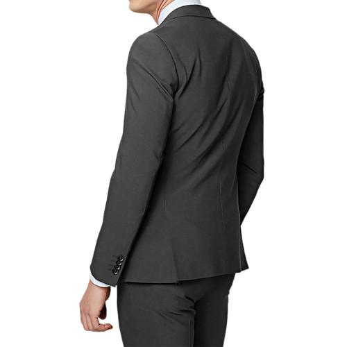 Abito Uomo Blu Nero Elegante Slim Fit Vestito cerimonia Sartoriale Casual VEQUE - Photo 38/38