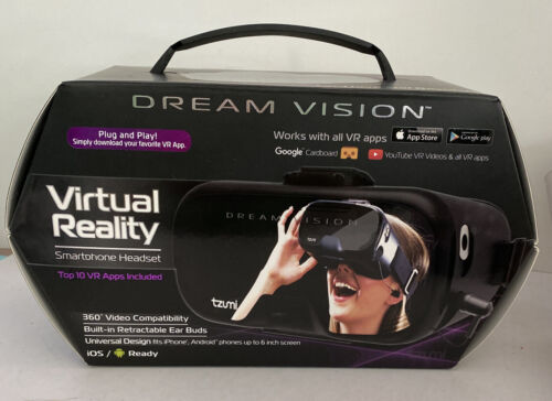 Tzumi Dream Vision Virtual Reality Smartphone Headset iOS, Android Black VR SALE