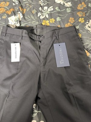 Mr Porter Incotex Super 100s Wool Dress Pants Size 48 EU (36 US) Unhemmed NWT