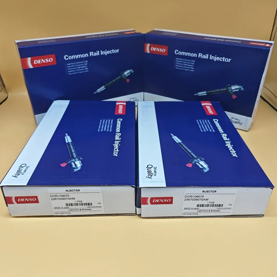 4x Denso Diesel Fuel Injector 23670-09070 For 05-07 Toyota Hiace 2KD-FTV 1KD-FTV Foto 2 de 4