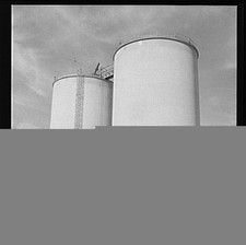 Photo:Las Vegas Nevada 1950s Giant Silos Industrial Tanks