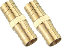 19Mm Schlauchverbinder Messing Doppelnippel Kupplung, 2 StüCk Schlauchverbinder