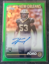 JAYLAN FORD 2024 Topps Chrome Rookie Autographs GREEN REFR. #RA-JFO SAINTS 15/99