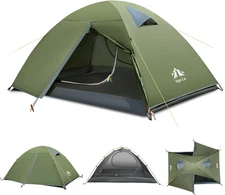 2-Persons Backpacking Tent: Waterproof Lightweight Camping Tent for Two People H