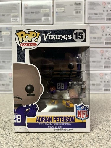 Funko Pop NFL Adrian Peterson Minnesota Vikings #15 Vaulted 🔥 🔥
