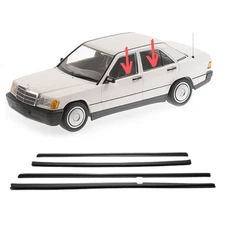 W201 Sealing Strip Door Window Outside Set 4 Piece