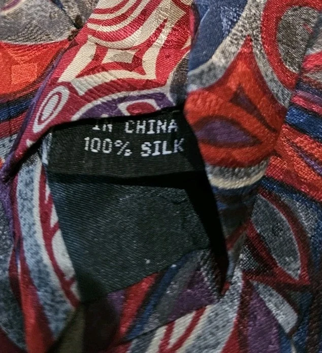 Unea Moda Pure Silk Necktie From Italy - Image 3 of 3