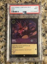 2024 Disney Lorcana #40 Iago Pretty Polly 40/204 Foil PSA 9