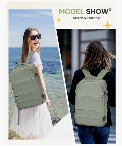 Travel Backpack for Women Men Airline Approved Carry on Backpack Flight Approved - Picture 2 of 9