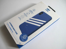 Adidas 3-Stripes Snap Hard Case for Apple iPhone XS / X - Blue / White Stripes