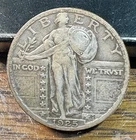 1925 Standing Liberty Quarter Nice Orignal XF CHRC