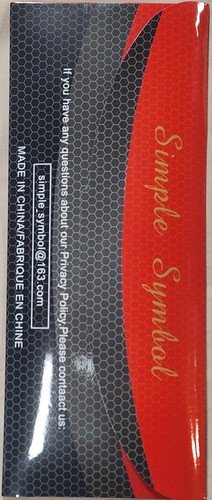 Simple Symbol Herren XL rot/weiß Leder Golfhandschuh Linkshand atmungsaktiv - Bild 4 von 4
