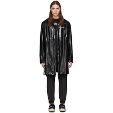 Palm Angels Black waterproof Raincoat 48 S ur...