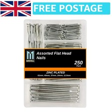 Image of Versatile 250 Count Assorted Nails - Essential for Crafting & Construction